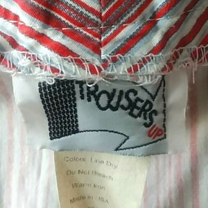 Crop stripes capri pants